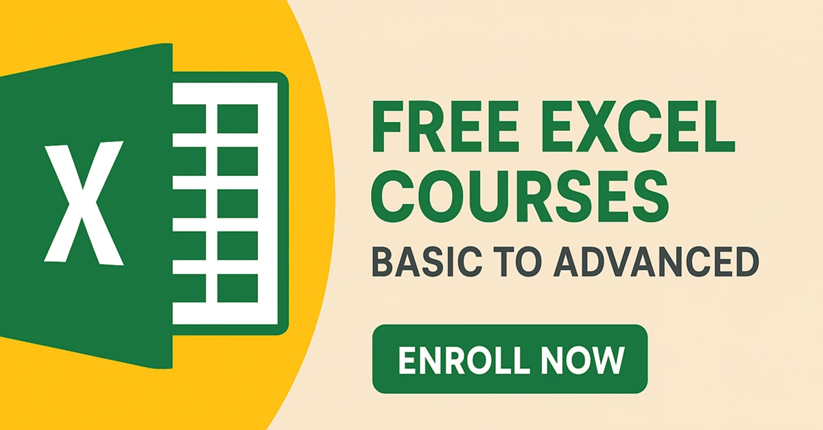 Free Excel Course: Basic to Advanced | Complete Course Excel Free for Students